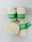 Lot 3 Cara Bainin Yarn Skeins 50g 100  Irish Wool  Ivory Cream Color  Vtg
