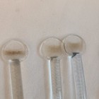 Glass Swizzle Sticks Clear Set Of 6 Vtg Bar   Cocktail Drink Stirrers