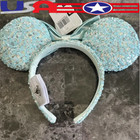 Frozen Arendelle Aqua Disney Parks Minnie Ears Gift Girl Blue Headband Us    