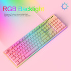 Gt838 Gaming Keyboard And Mouse Combo  104 Keys Rgb Backlit Quiet Wired Keyboard