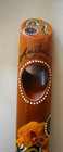 Australia Aboriginal Painted Wood Bottle Holder - Artist Signed