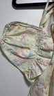 Vintage Mayfair Yellow Floral Baby Girl Dress With Pouch And Bonnet Size 12 M
