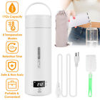 Portable Electric Tea Coffee Kettle Travel Boil Water Stewable Smart Led Bottle