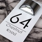 Laser House Number Plaques Personalised Wall Signs Led Solar Light Door Numbers