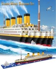 1860pcs Mini Bricks Model Titanic Cruise Ship Model Boat Diy Diamond Building