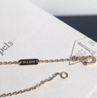 Van Cleef   Arpels Vintage Alhambra Necklace Pink Agate  Diamond 18k Yellow Gold