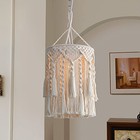  Boho Lamp Shade boho Hanging Lamp Handmade Macrame Lamp Shade Plug In Type3