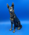 Rosenthal Germany Porcelain Figurine Of An 11   German Shepherd Dog 1924 Mark