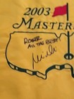 Mike Weir Signed Autographed 2003 Masters Pin Flag Augusta Pga Golf        