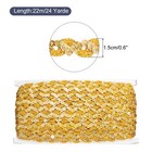 24 Yard Sequins Beaded Lace Trim 0 6 Inch Braid Trim Bling Gold