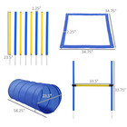 Backyard Dog Agility Training Kit Obstacle Course Equipment Jumps Tunnel