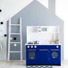 Little Chef Berlin Modern Play Kitchen  White blue