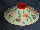Vintage Christmas Tree Stand -  1950 s - Blue Litho - Ornaments - Rare