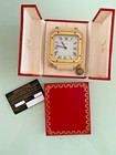 Santos De Cartier Table Desk Alarm Clock Mod 7508 With Box  Manual  Certificate
