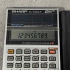 Vintage Sharp El-506slr Solar Scientific Calculator Battery Backup Made Japan