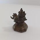 Bronze Burmese Dragon Bird Antique Opium Weight 3 Ounce 85 Gram 