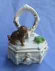 Pug Conta Boehme Trinket Box Victorian Dog   Frog Figurine Marked