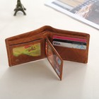 Mens Dollar Printed Leather Bifold Credit Card Holder Wallet Handbag Purse Bag