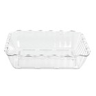 Cambro 10 Lb Clear Plastic Scalloped Deli Crock - 13 3 10 l X 10 1 2 w X 3 1 4 h