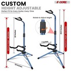 5 Core Guitar Stand Floor Adjustable For Acoustic Electric Bass Instruments
