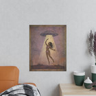 Vintage Alien Abduction Wall Art  Sci-fi Pinup Girl Decor  Ufo Disclosure Poster