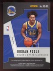 Jordan Poole 2019-20 Panini Prizm Auto Rookie Silver Prizm Warriors Wizards
