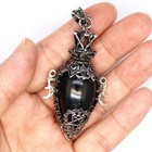 Pendulum Chakra Egg Crystal For Dowsing Spiritual Divination Stone Pendant Reiki