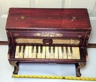 Antique 1910 Schoenhut Toy Piano 15 Key For Parts Or Restoration Rare Cast Legs
