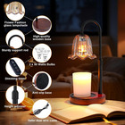 Electric Candle Warmer Lamp With Timer And Dimmer - Adjustable Height Decor Ligh