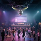 Yescom 16  Disco Ball With Motor And Lights 6rpm Rotator   2pcs Rgb Spotlights