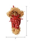 New Poodle Goldendoodle Dog Puppy Fluffy Brown Red Christmas Ornament 
