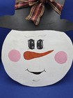 Christmas  Holiday Snowman Door Hanger  Wall Decor   