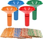 100 Assorted Flat Coin Wrappers-4 Coin Sorters Tubes-penny nickel dime quarter