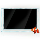 Aquarium Background Sticker  Pure Black Fish Tank Decorations Poster