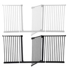 Pet Dog Gate Baby 30 h Safety Stair Guard Barrier Doorway Extra Wide Metal Fence