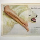 Lady Remington Vintage Ad Polar Bear Skin Rug Woman Legs Grooming Shaver 1965 Ad