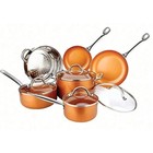 Copper Non-stick Kitchen Cookware Set Pan   Pots Luxury Induction  10-piece Set