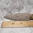 Flint Knapped Stone Arrowhead Blade With Deer Antler Handle Knife 8 5  Long