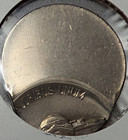 1985-d  Jefferson Nickel Struck 70  Off-center Mint Error Bu unc
