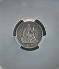 1870 Seated Liberty Half Dime Cac  Xf45  Very Nice Coin Great Strike 