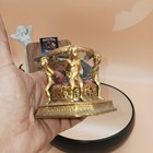 Vintage Gold Ormolu Style Vanity Organizer 4 Putti Cherubs Hollywood Regency