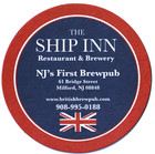 Ship Inn Brewpub  Beer Coaster Milford Nj