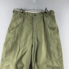 Vintage 50s Military Pants Mens Medium 34x29 Korean War Cargo M-51 Field Baggy