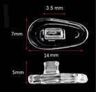 5 Pair Soft Nose Pads Push-in Silicone Air Chamber Anti Slip Glasses Replacement