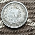 1861 Seated Liberty Half Dime 90  Silver Business Strike Philadelphia Mint