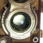 Super Rare     as Is   brown Yashica 44 Tlr Film Camera 60mm F 3 5 Lens From Japan