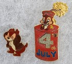                Disney Dlr patriotic chip  n  Dale 4th Of July Le  Pin Set free Shpg