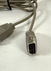 Vintage Oem Apple Macintosh Era 590-0554-a  9pin 9pin Cable 6 Ft Grey