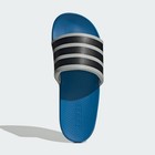 Adidas Adilette Comfort 2 0 Slides Grey Two Core Black Ray Blue Hq2471