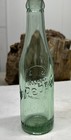 Vintage 1940s Dr Pepper Bottle Duraglas Green Glass Beautiful Condition